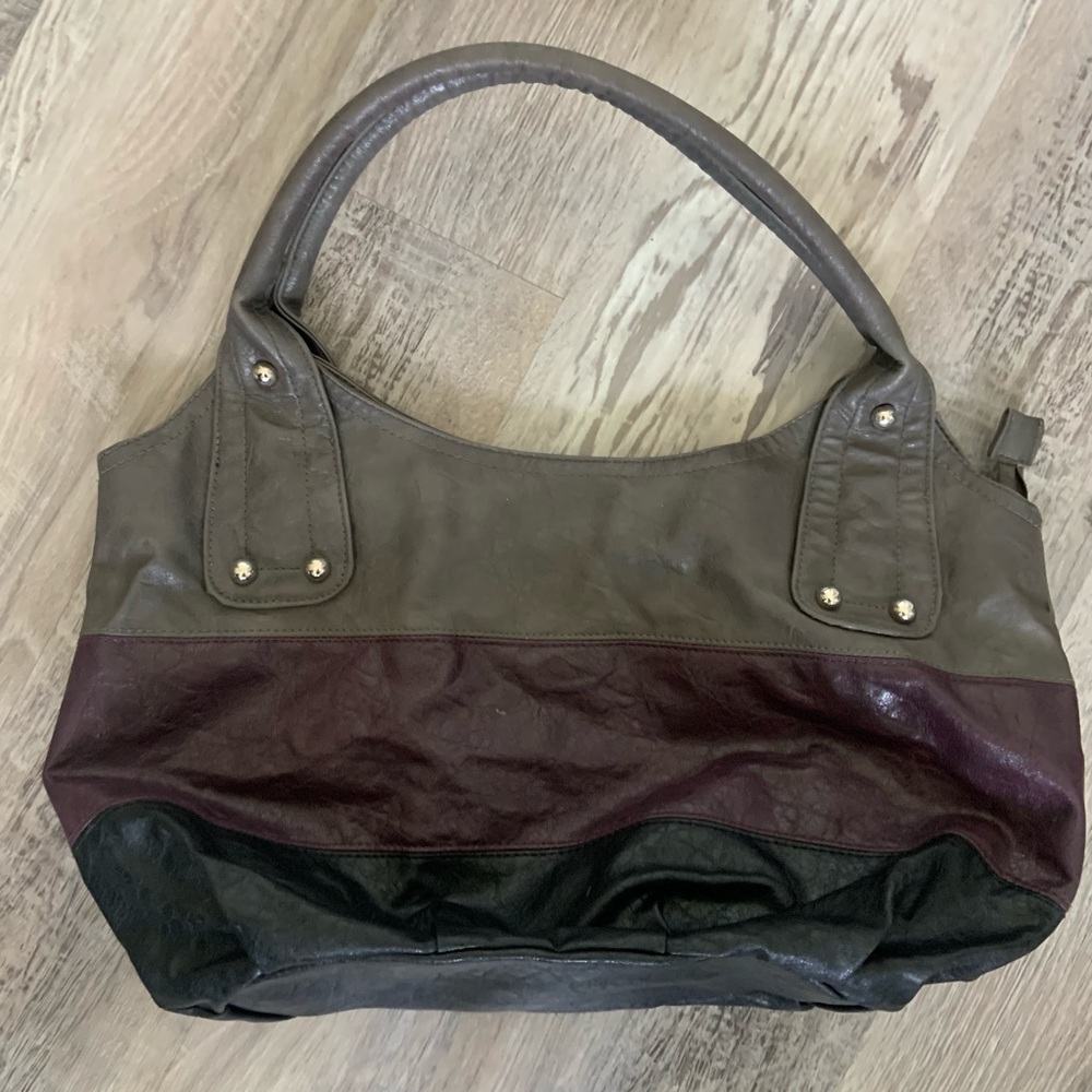 Cute multi colored fall shoulder bag